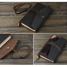 Crazy Horse кожаный блокнот винтажный бизнес-журнал для путешествий блокнот для скрапбукинга