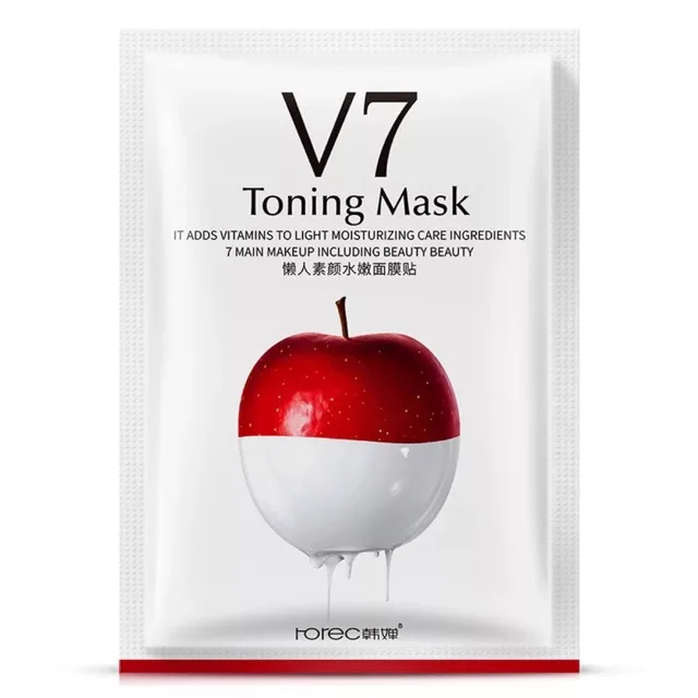 10 шт. ROREC V7 Тонизирующая маска для лица Youth whiting