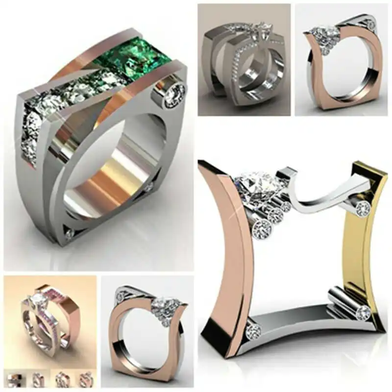 Ring Couple Gold Nice Couple Band White Women Wedding Men Engagement Ring