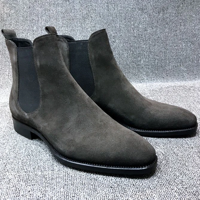 Boots Chelsea Men Shoes Luxury Winter Ankle Male Dress Shoes Plus Size 48 Botas De Hombre men chelsea boots men leather shoes