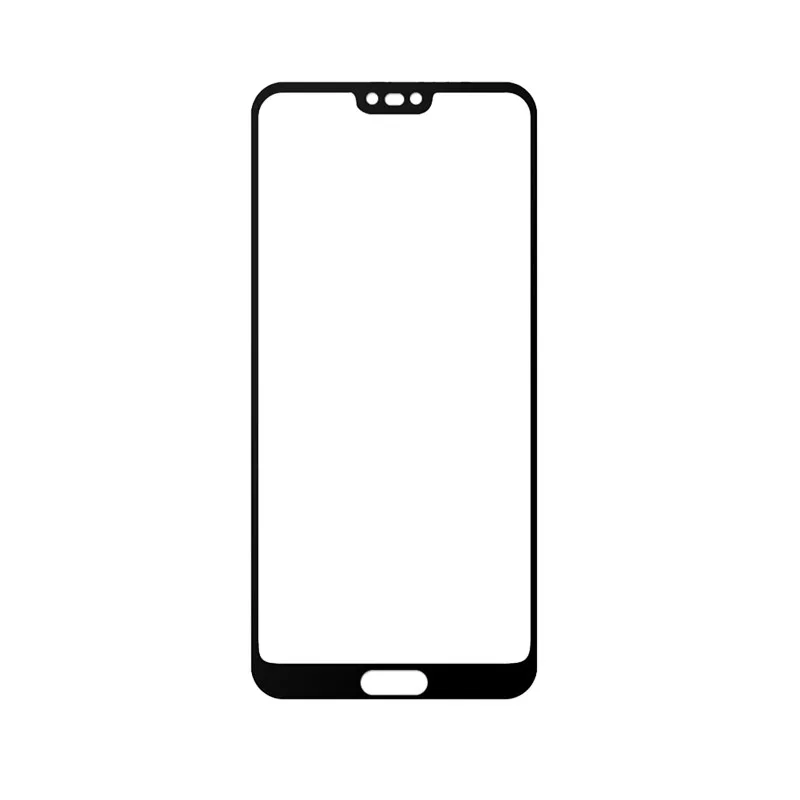 2 шт полное покрытие из закаленного стекла для huawei P20 Pro/P20 защита экрана 9H твердое Защитное стекло для huawei P20 Pro стекло - Цвет: Черный
