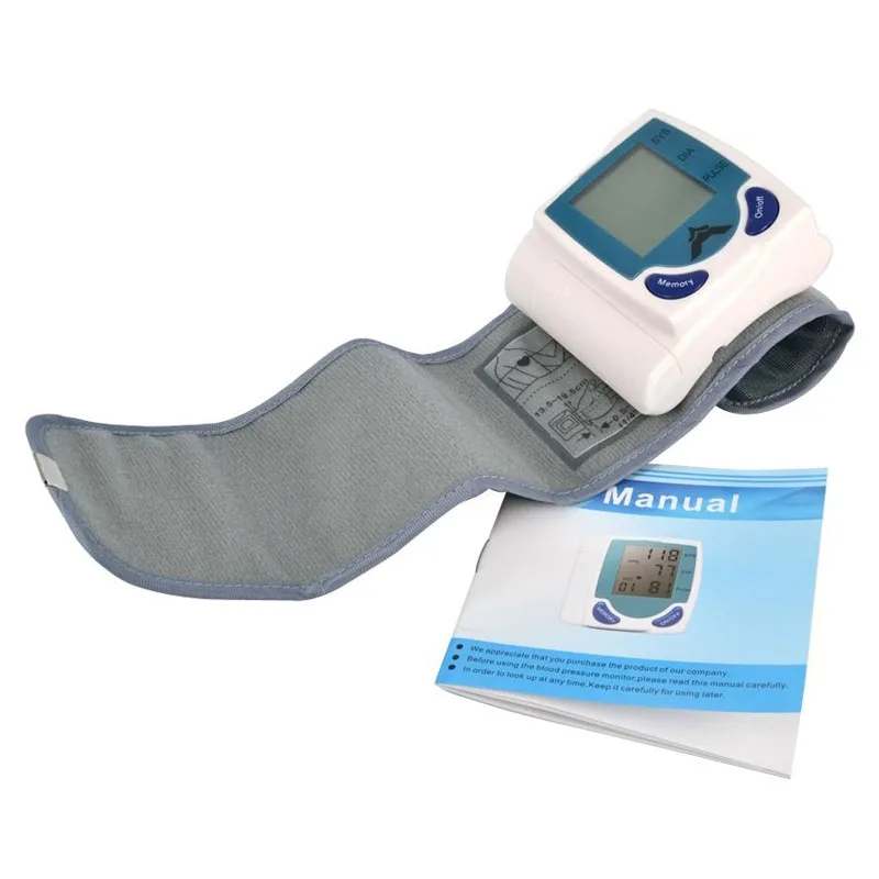 Автоматический измеритель артериального давления на запястье, прибор для измерения пульса, измеритель давления, тонометр, сфигмоманометр