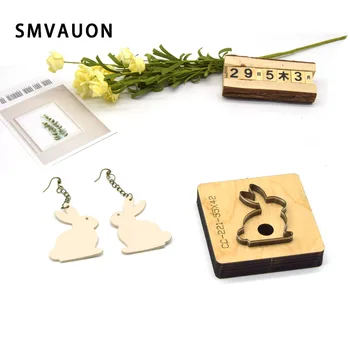 

Cutting Mold Wood Dies For Leather Blade Rule Cutter New Die Cut Steel Rabbit Earrings For Crafts Leather Punch SMVAUON