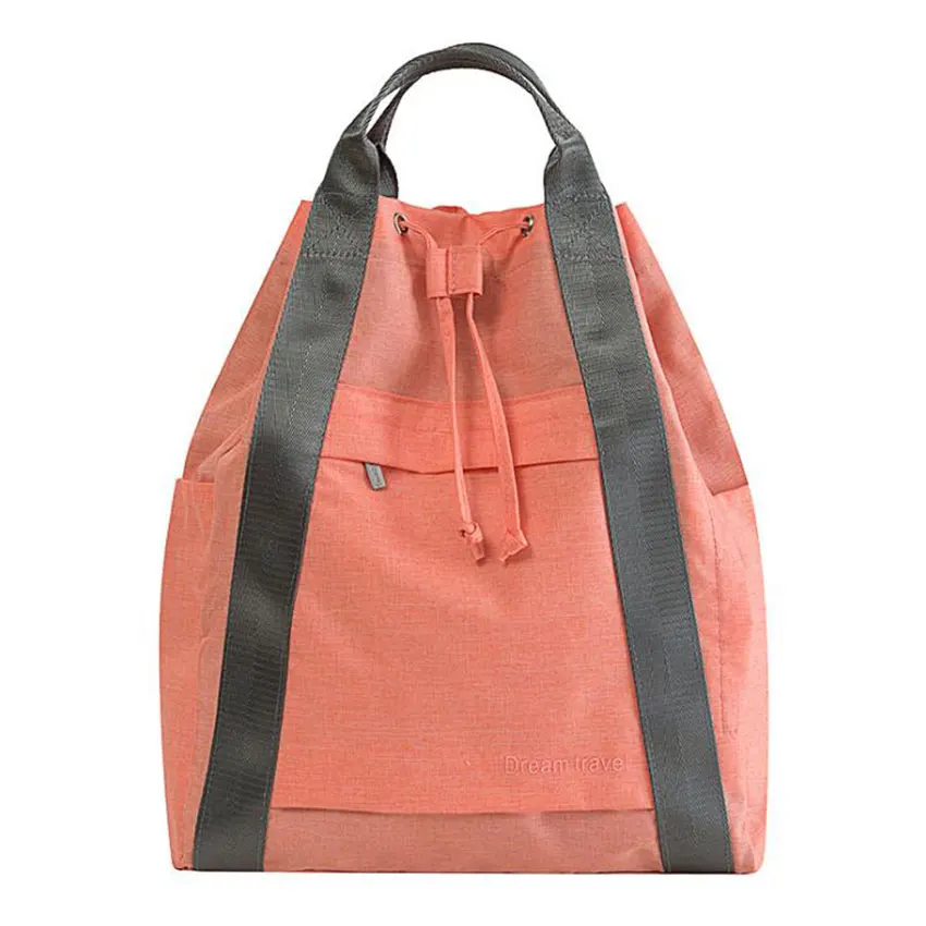 Дорожный Органайзер, рюкзак, легкий, на шнурке, для путешествий, на открытом воздухе, с ручкой, ручная сумка, дорожная сумка - Цвет: Оранжевый