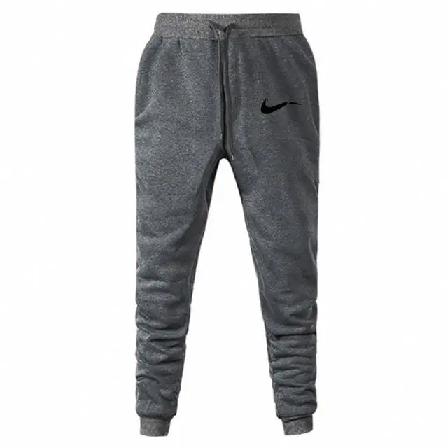 Осень, Мужская одежда для бега, повседневные узкие штаны для тренировок, большие размеры - Цвет: Dark gray 13