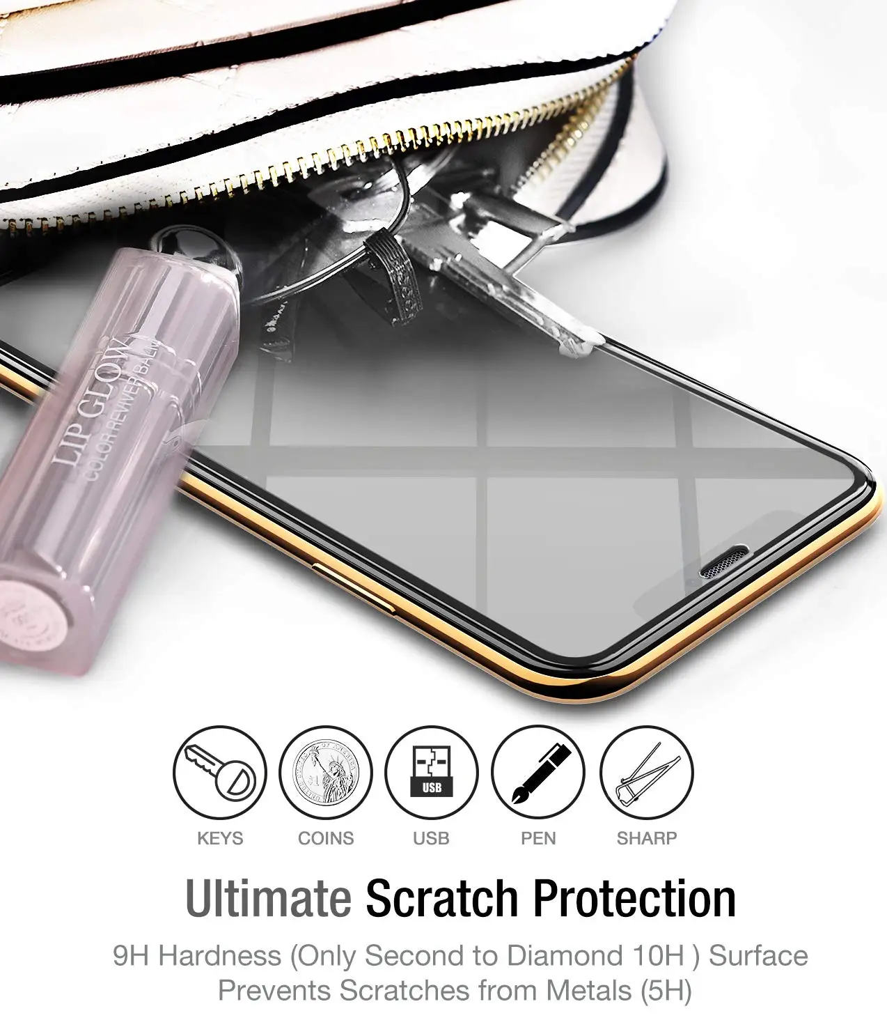 2 шт. в упаковке) для iPhone 11 Pro Max Защитная пленка для экрана 3D Премиум Закаленное стекло твердость 9H с [простой инструмент для установки]