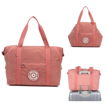 

KEDANISON waterproof nylon travel bag large capacity foldable duffle bag get trought luggage