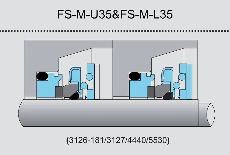 FS-MU-35 , FS-ML-35 Flygt Mechanical Seals 35mm For Flygt 3127 pumps Flygt-35mm Upper Seal: TC/CER/VIT Lower Seal: TC/TC/VIT  fuel injectors for car