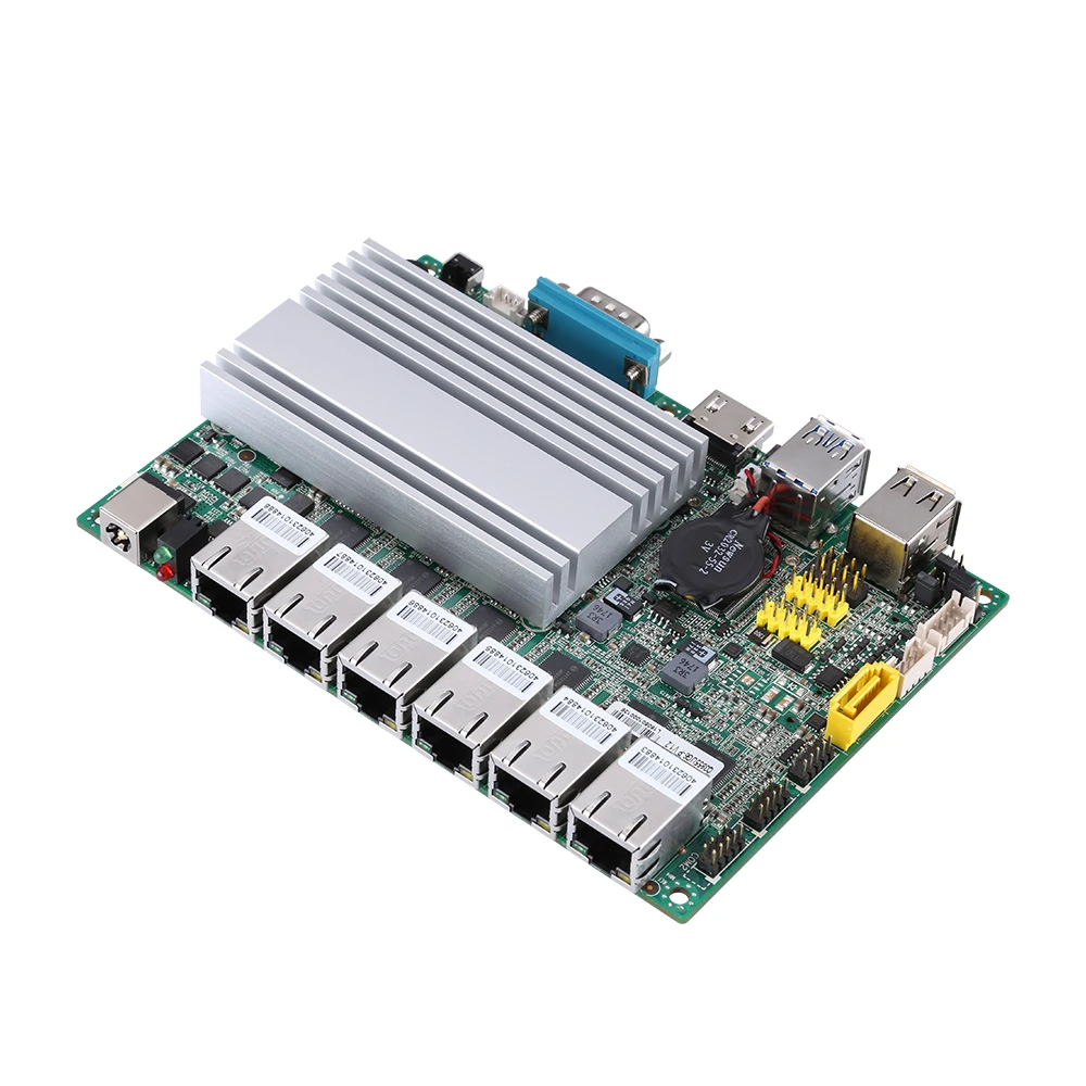 QOTOM Мини ПК Core i3 i5 i7 безвентиляторный ВПН компьютер 6 гигабитный Nic LAN AES-NI Pfsense брандмауэр сервер Ubuntu Sophos Q555G6 Q575G6