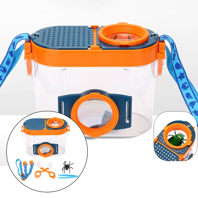 Bug Viewer Insect Magnifier Observer Kit Insect Viewer Magnifier Box Exploration Toy Kid Learning Development Toy 3