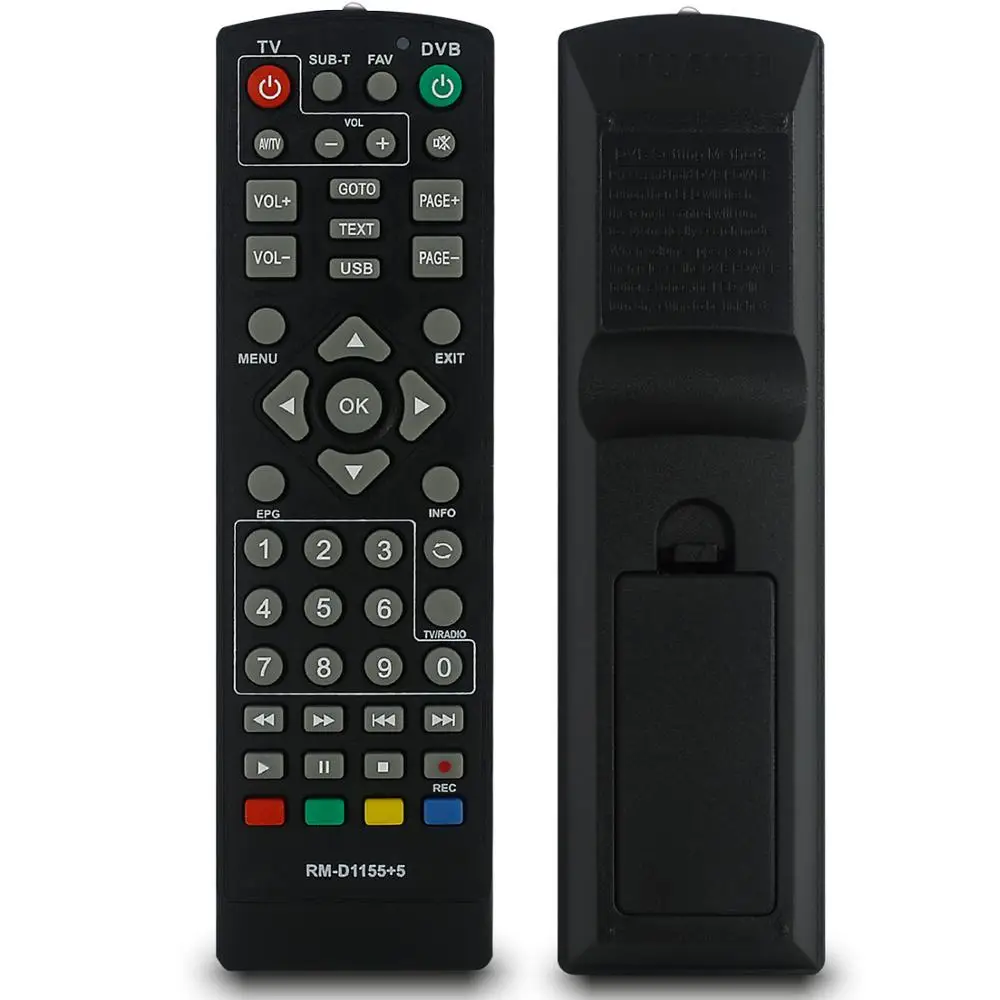 

UNIVERSAL tv remote control controller dvb-t2 remote rm-d1155 sat Satellite television receiver huayu