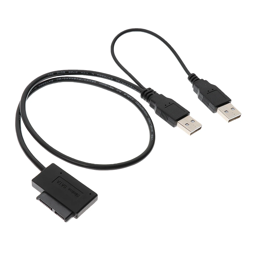 USB 2 0 к Mini Sata II 7 + 6 13-контактный адаптер конвертер кабель для ноутбука CD/DVD ROM Slimline