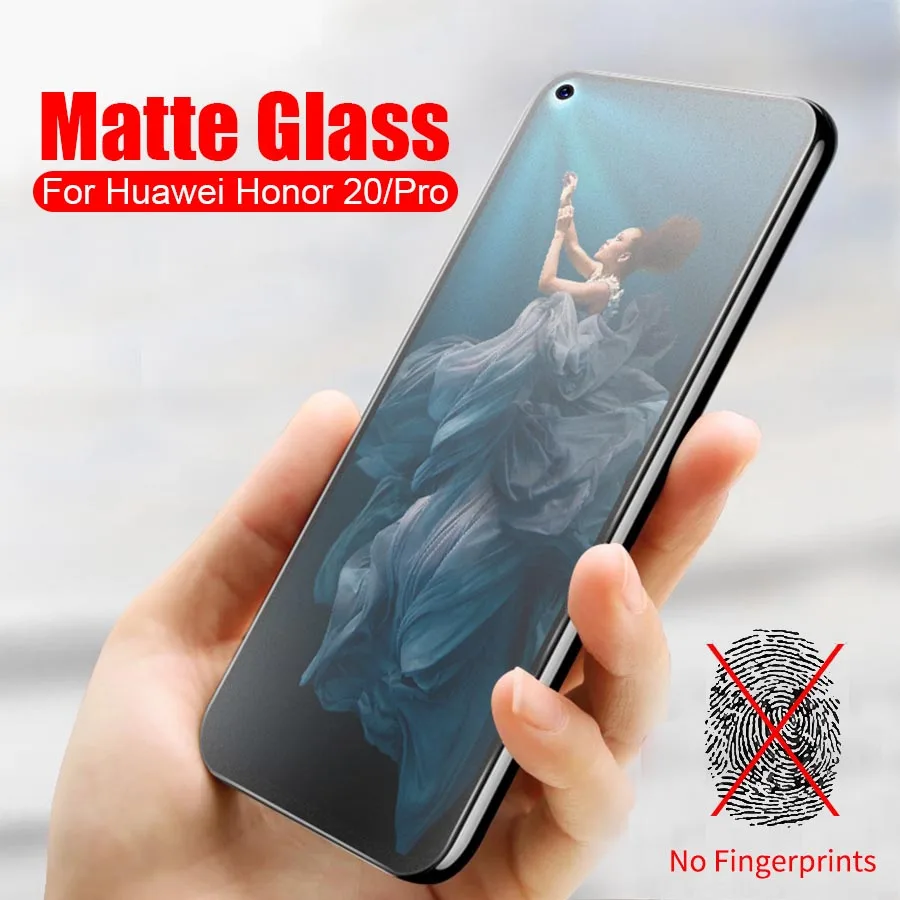

Matte Frosted Tempered Glass For Huawei Honor 20 Anti Fingerprints Screen Protector Honor 20 Pro YAL-L21 YAL-L41 Protective Film
