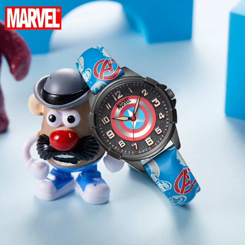 Часы кварцевые с героями мультфильма мстители из Marvel|Детские часы| |