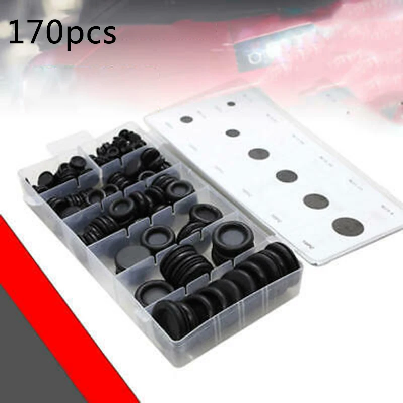 170 шт. Герметичная прокладка Защитная катушка брандмауэр отверстие штепсельная