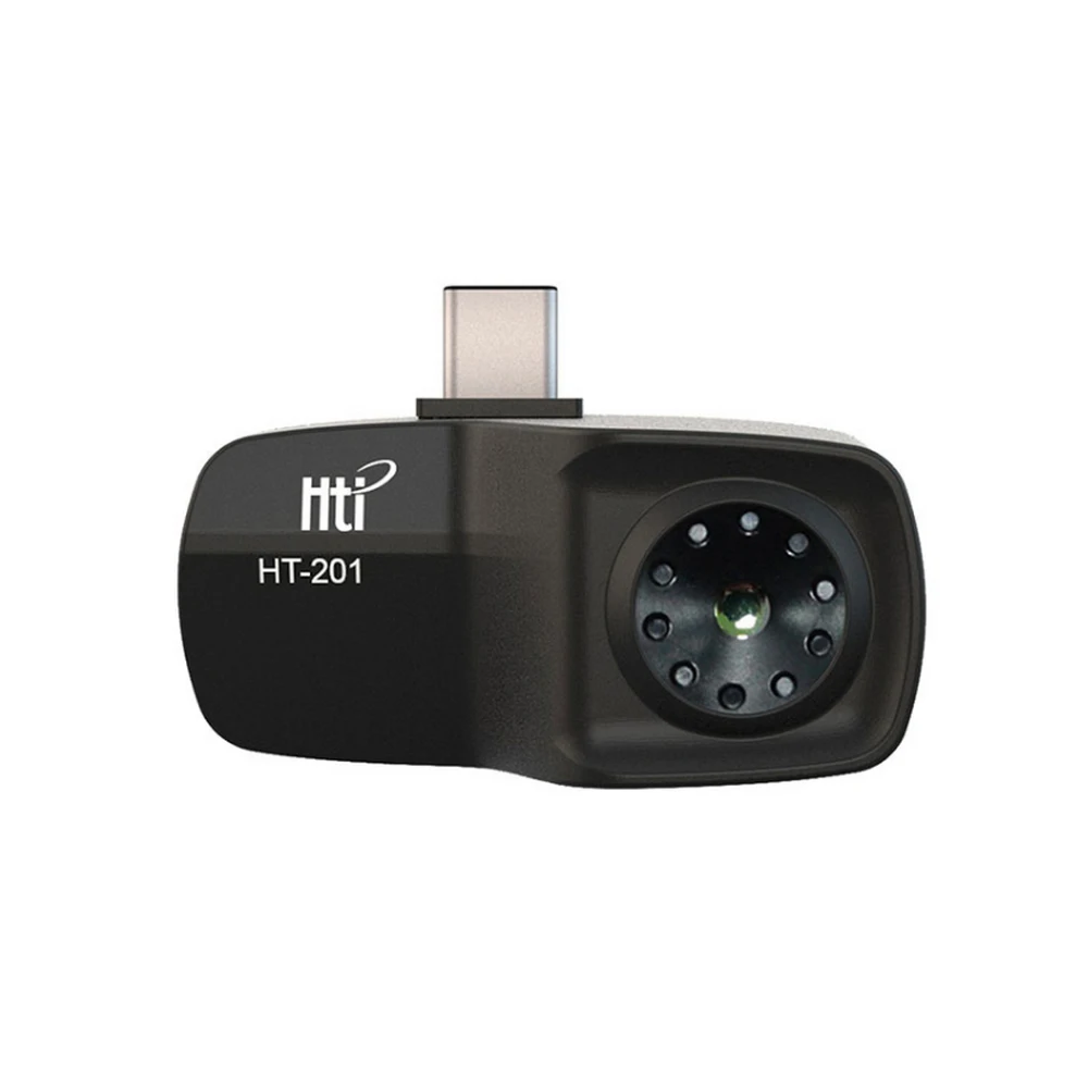 US $502.60 HT201 Multifunction Meter Handheld Detection Mobile Phone Infrared Black High Thermal Imager for Android