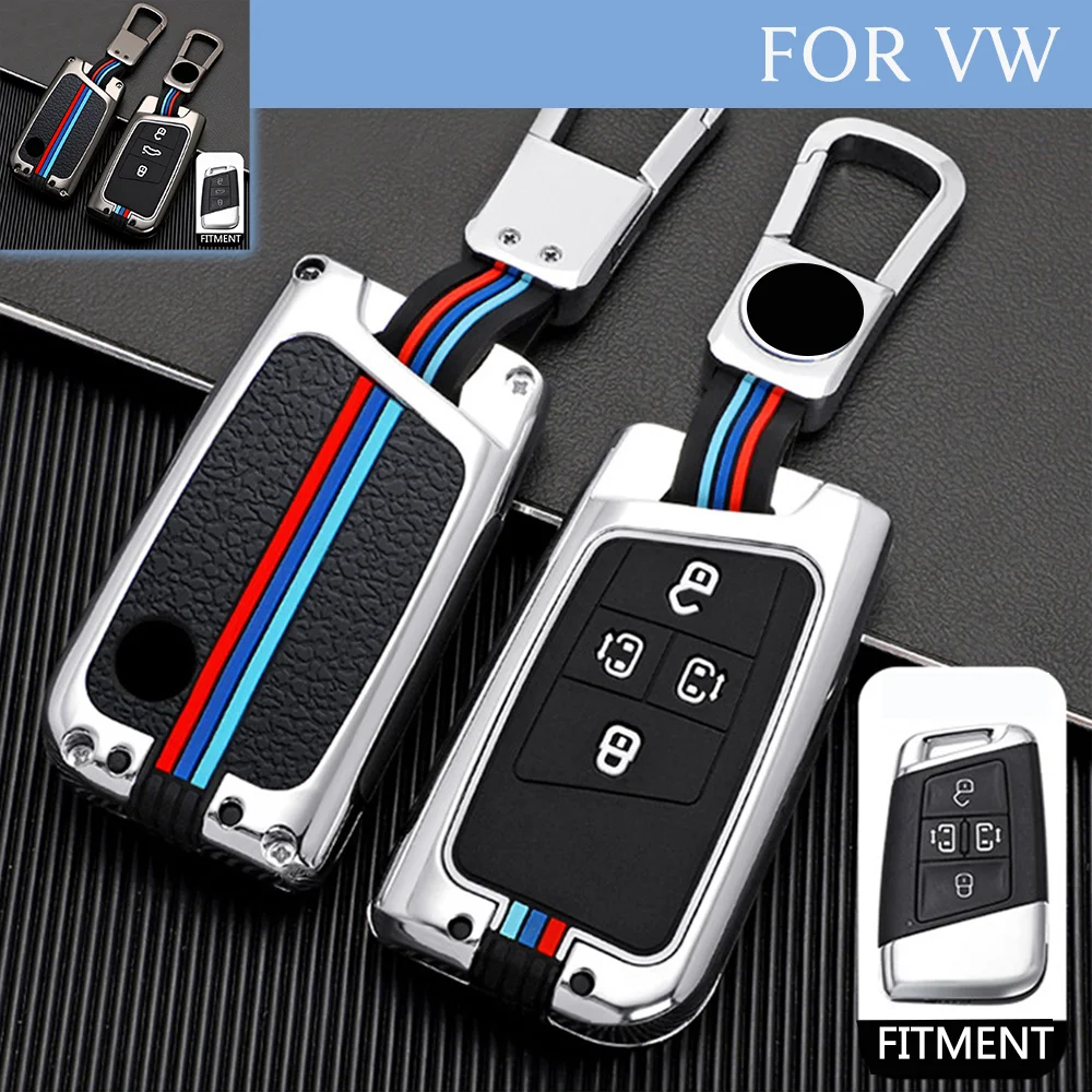 

For VW Volkswagen Magotan Skoda Superb A7 Zinc Alloy Remote Start Car Key Case Fob Cover Shell Protector Holder Auto Accessories