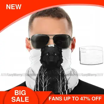 

Black Wolf Mouth Face Mask The Wolf King Facial Mask Fashion with 2 Filters Funny for Adult Mask
