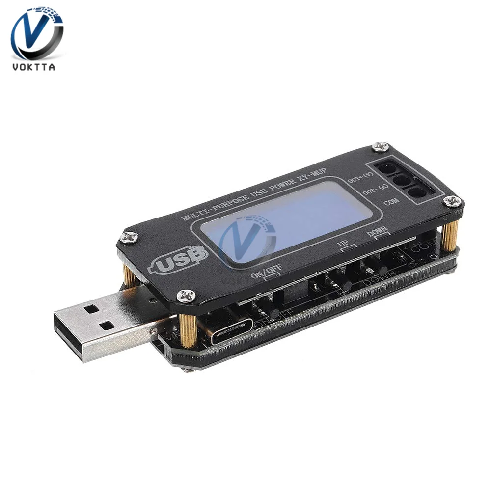 DC-DC CNC USB Buck-Boost Питание Напряжение Регулятор модуль 5V до 3,3 V 9V 12V 24V Шаг вниз Мощность модуль с Чехол