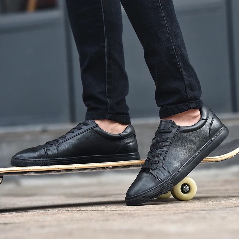 Модные Классические мужские кроссовки из натуральной кожи Zapatos Hombre Лоферы для