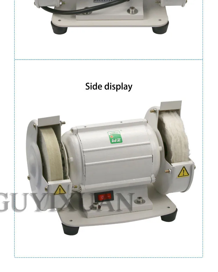 120W Commercial two-wheeled lens polishing machine Manual Sunglasses and Lens Polisher Lens polishing tools