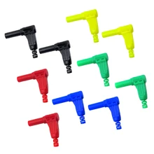 5 пар под прямым углом никелирование банановый динамик провод винт для кабеля штекерные разъемы(32A, 1000 V