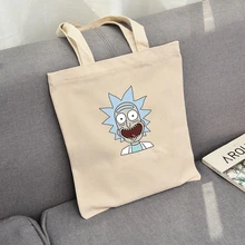 Милая забавная Сумка-тоут с принтом персонажа из аниме, дизайн для покупок, крутая, унисекс, модная, для путешествий, холщовые сумки, японский стиль, складная