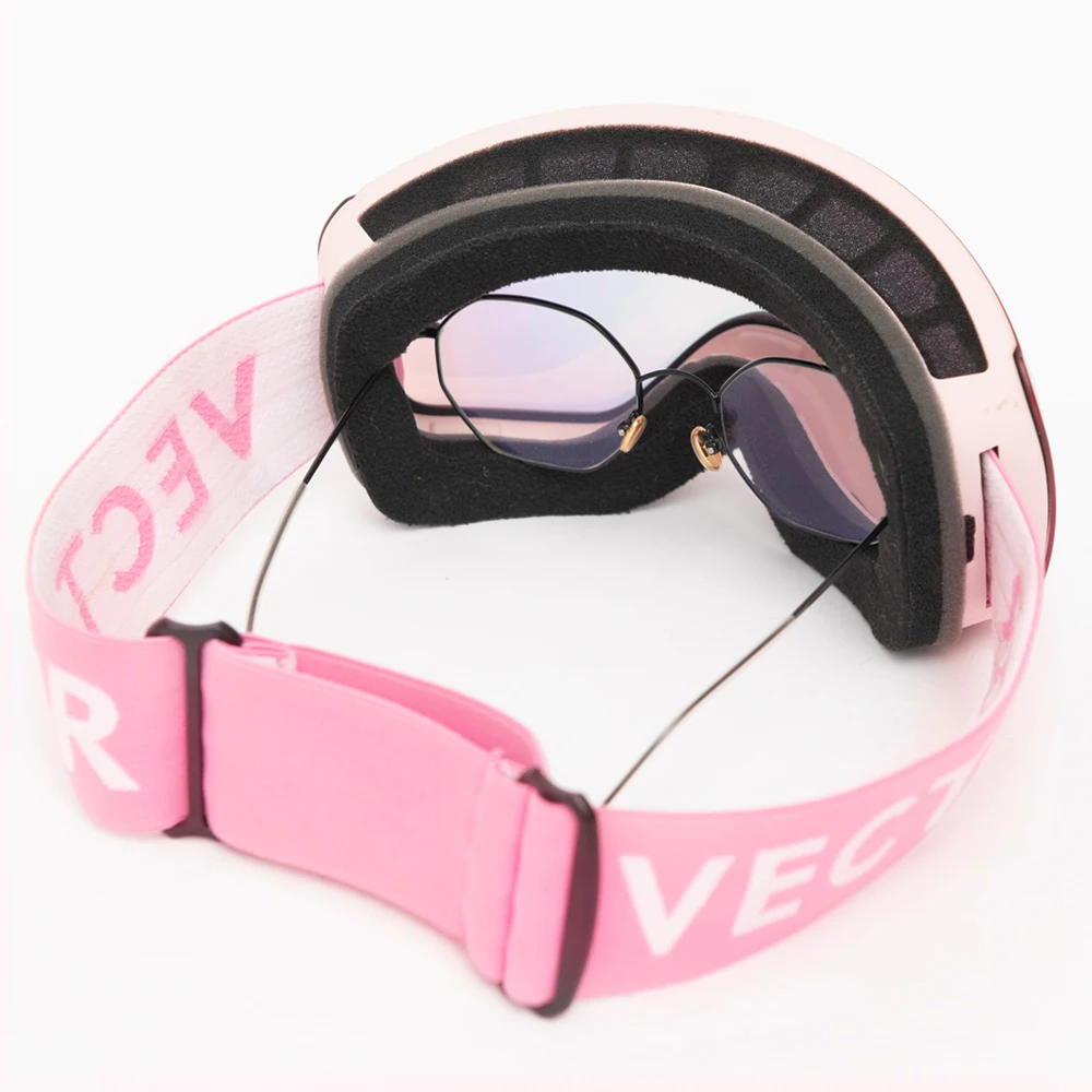 Baratos Gafas de esquí OTG Snowboard gafas de esquí para hombre y mujer máscara UV 400 gafas de protección de la nieve para adultos doble esférico espejo magnético