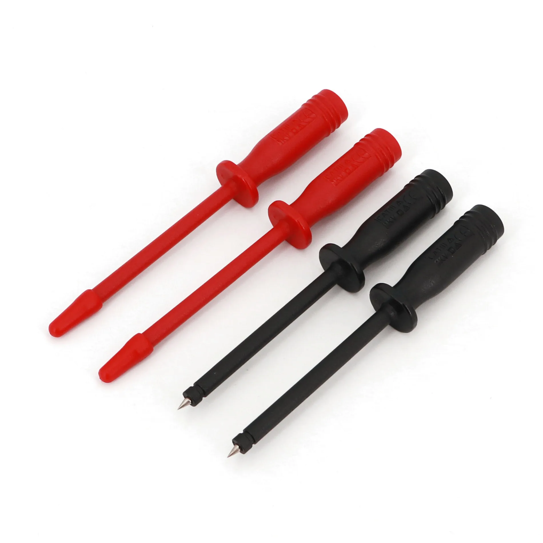 2Pairs Safety Insulated 4mm Banana Female Jack Piercing Tip Needle Multimeter Test Probe | Обустройство дома