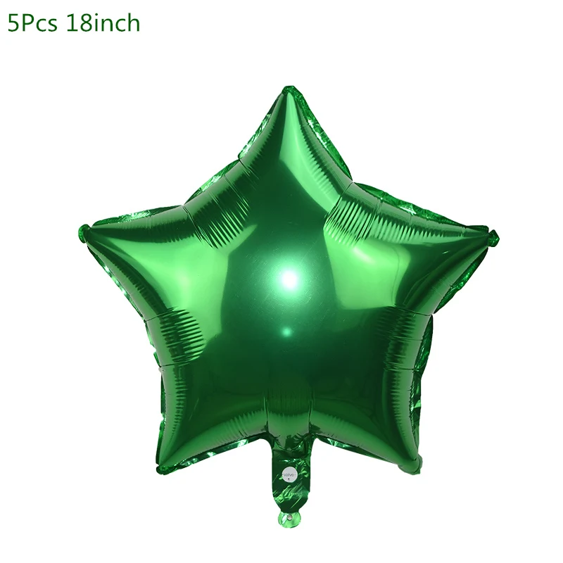 5pcs 18inch star Рождественские украшения для дома веселые рождественские воздушные Шары Баннер фото стенд реквизит счастливый год Декорации Navidad - Цвет: 5pcs 18inch star