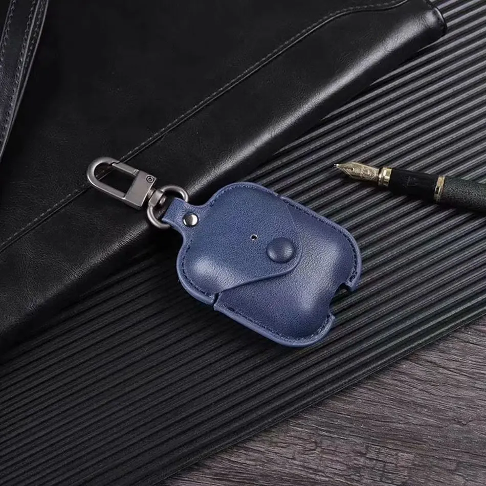 Чехол для наушников Airpods кожаный чехол роскошное подлинное покрытие для Apple AirPods 2 Чехол Air pods Earpods Аксессуары Футляр для наушников