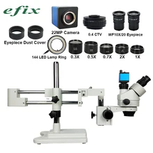 22MP HD 2,1-90X HDMI USB TF цифровая камера двойная стрела Стерео Зум тринокулярный микроскоп подставка для ремонта объектива пайки телефона инструменты