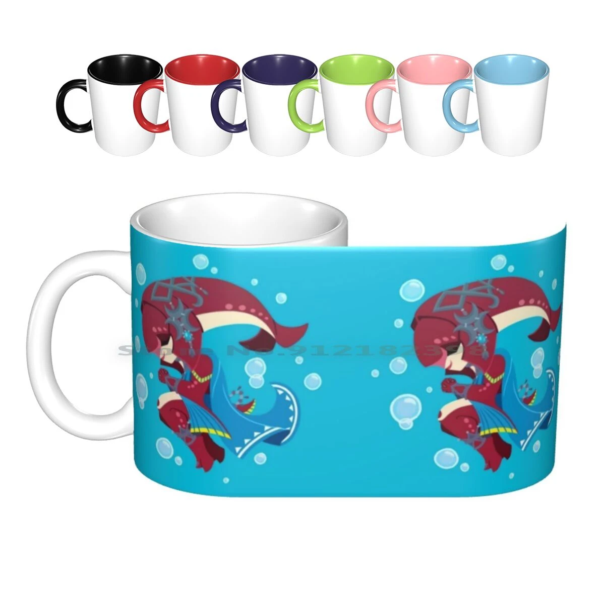 Zora Ceramic Mugs Coffee Cups Milk Tea Mug Mipha Zora Breath Of The Wild  Legend Of Breath Of The Wild Creative Trending Vintage|Mugs| - AliExpress