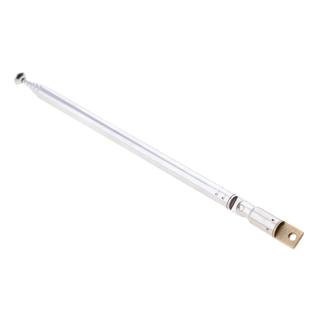 Stainless Steel Telescopic Antenna 50cm 20" 6 Sections Replacement For FM Radio TV AD