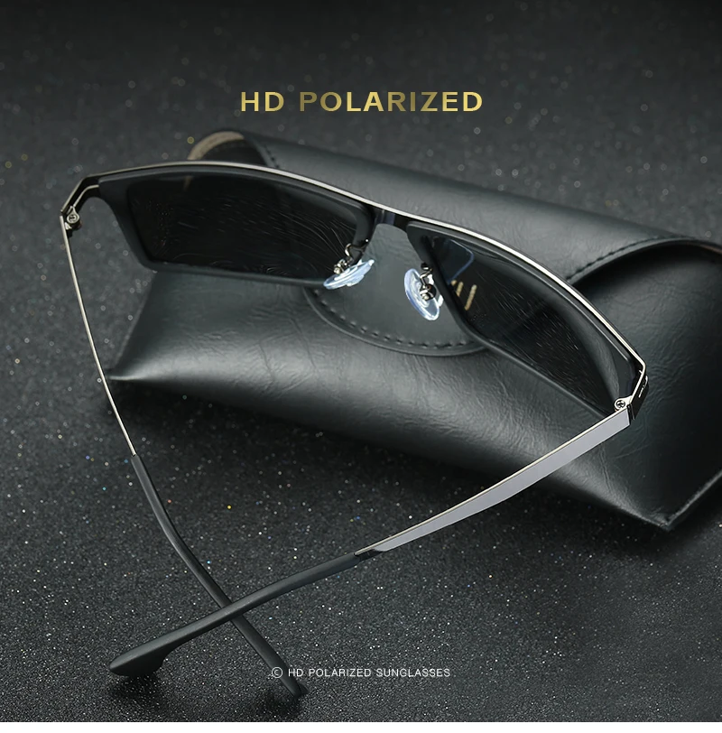 glasses панк sunglasses прямоугольные мужские солнцезащитные очки, поляризованные, синие оттенки, мужские, s металлическая оправа, солнцезащитные очки, фирменный дизайн, Ретро стиль, для вождения, рыбалки, gafas