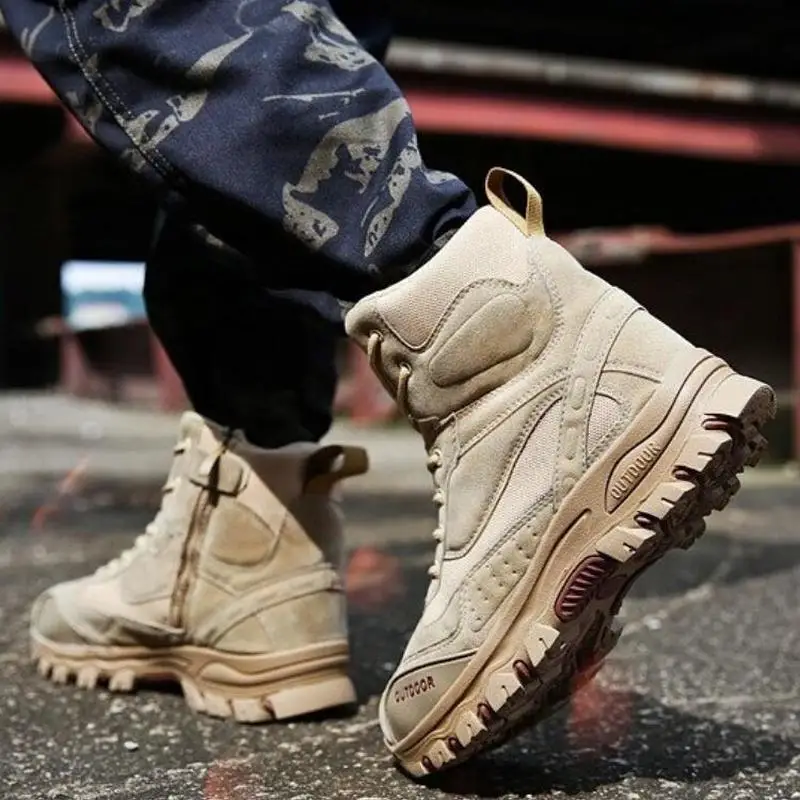 Men ankle boots flats casual warm shoes male man shoe men's gladiator lace up flat booties sapato feminino chaussure C01987