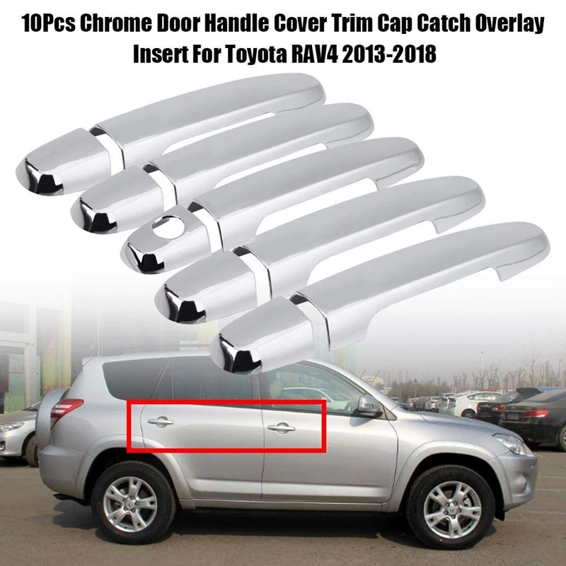 Для Toyota Rav4 2013 дверная ручка крышка Накладка молдинг отделка накладной протектор стиль