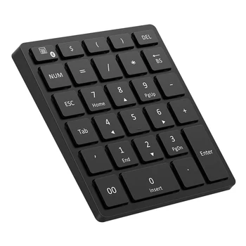 

Ergonomic PC Tablet 28 Key Desktop Laptop Portable Number Pad Wireless Bluetooth Led Multiple Shortcut Numeric Keyboard