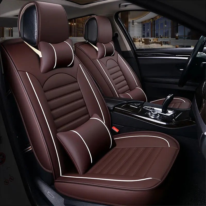 Новинка 2020 Кожаные чехлы на автомобильные сиденья для chrysler 300c grand voyager|Чехлы