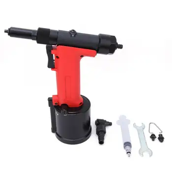 

Industrial Grade Pneumatic Rivet Gun Air Riveter 18mm Stroke 3/32inch 1/8inch 5/32inch Fast Speed Low Noise Riveting Range Tool