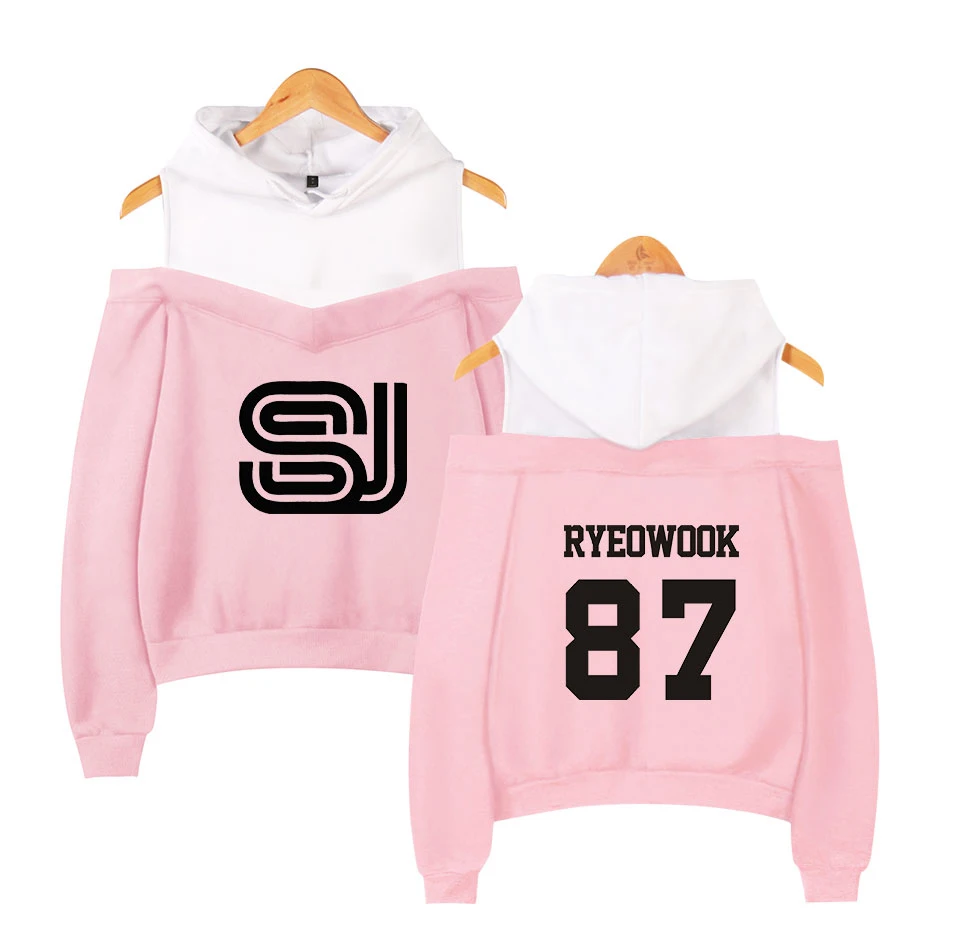 Super Junior Off Shoulder Hoodies - Image 6