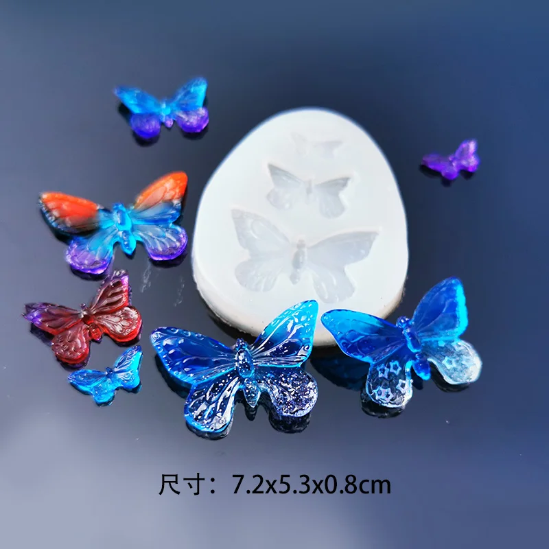 

1PC butterfly DIY Transparent UV Resin epoxy Silicone Combination Molds for DIY Making Finding Accessories Jewelry