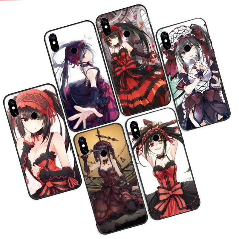 

Tokisaki Kurumi Anime Phone Case For Xiaomi Redmi 4x 5 plus 6A 7 7A 8 mi8 8lite 9 note 4 5 7 8 pro