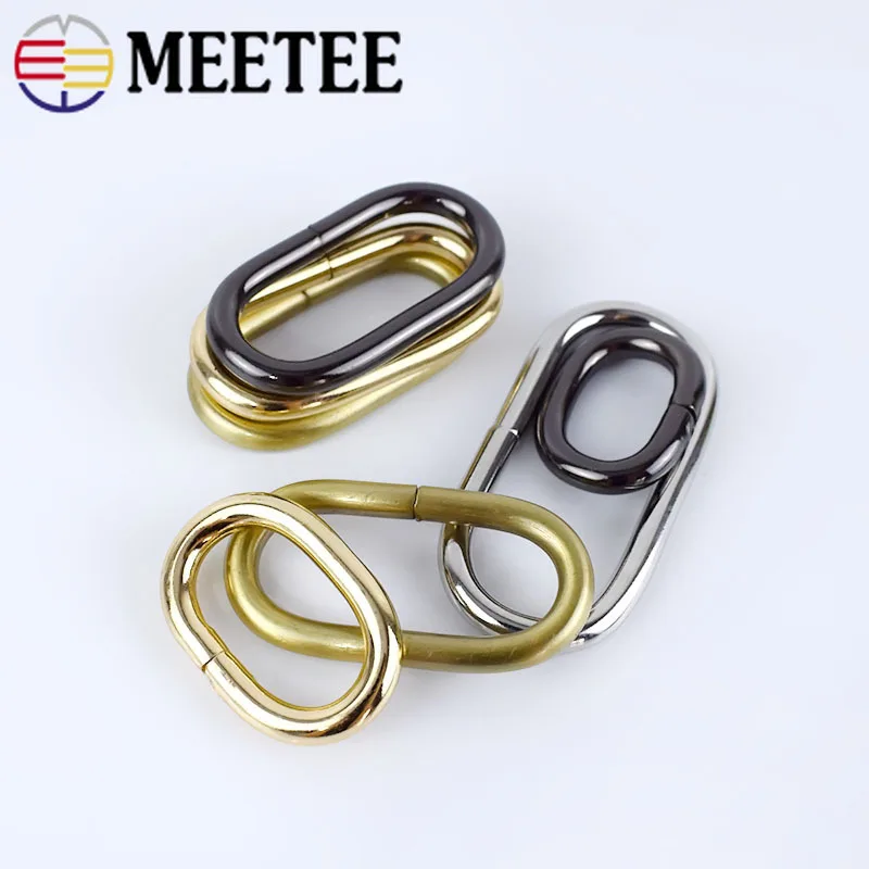 Meetee 10/30 шт. 20 50 мм металлическое уплотнительное кольцо ремень лямки рандомные