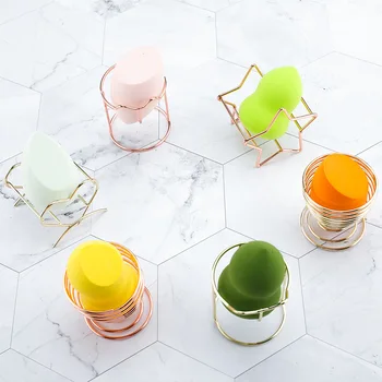 

Makeup Beauty Egg Powder Puff Sponge Display Stand Alloy Drying Holder Rack Cosmetic Puff Holder Drop shipping
