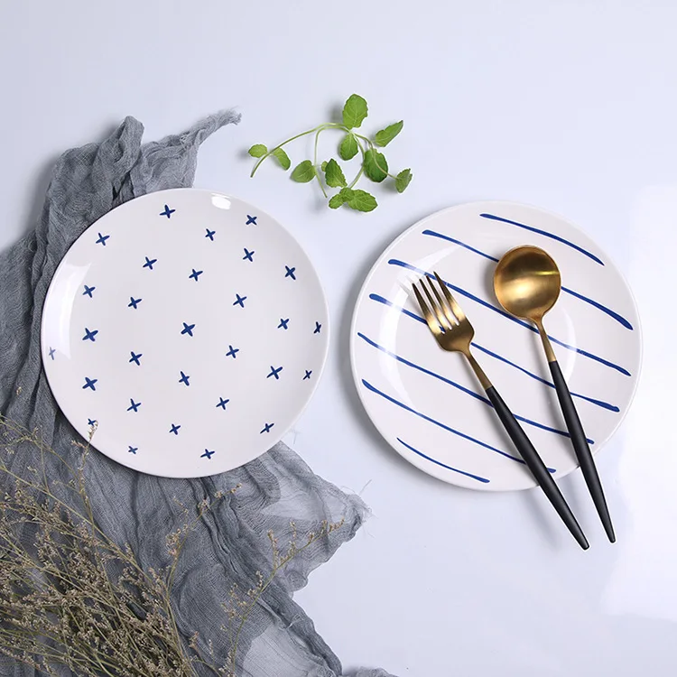 

Northern European-Style Creative Plates Plate Simple Fashion Steak Turnip Plate Ceramic Tableware Bowl Dish & Plate Set Wholesal