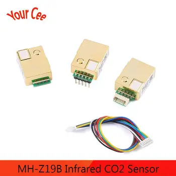 

MH-Z19 MH-Z19B Infrared CO2 Sensor Module Air Quality Cleaner 0-5000PPM Uart CO2 Gas Sensor with Pin