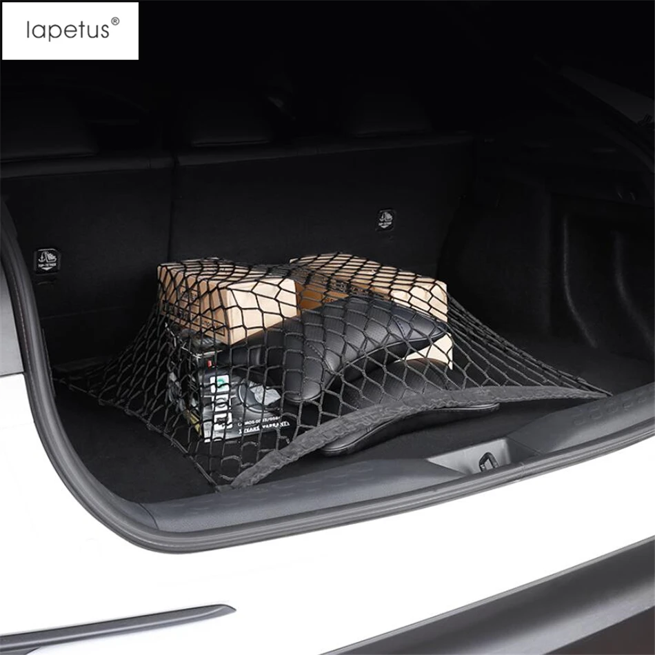 Lapetus Accessories Fit For Toyota C-HR CHR- Tail Rear Trunk Luggage Storage String Bag Mesh Multifunction Net Kit