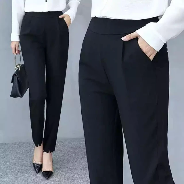 Fashion Summer and Autumn New Thin Stretch Harem Pants 2019 Women Loose Large Size Korean Wild Trousers Casual Trousers Women 2