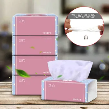 

4 Packs/set Log Pumping Paper Pumping Paper Towels Chlidren Adult Papers Towel Paper Napkins Household Skin-friendly Face Tissue